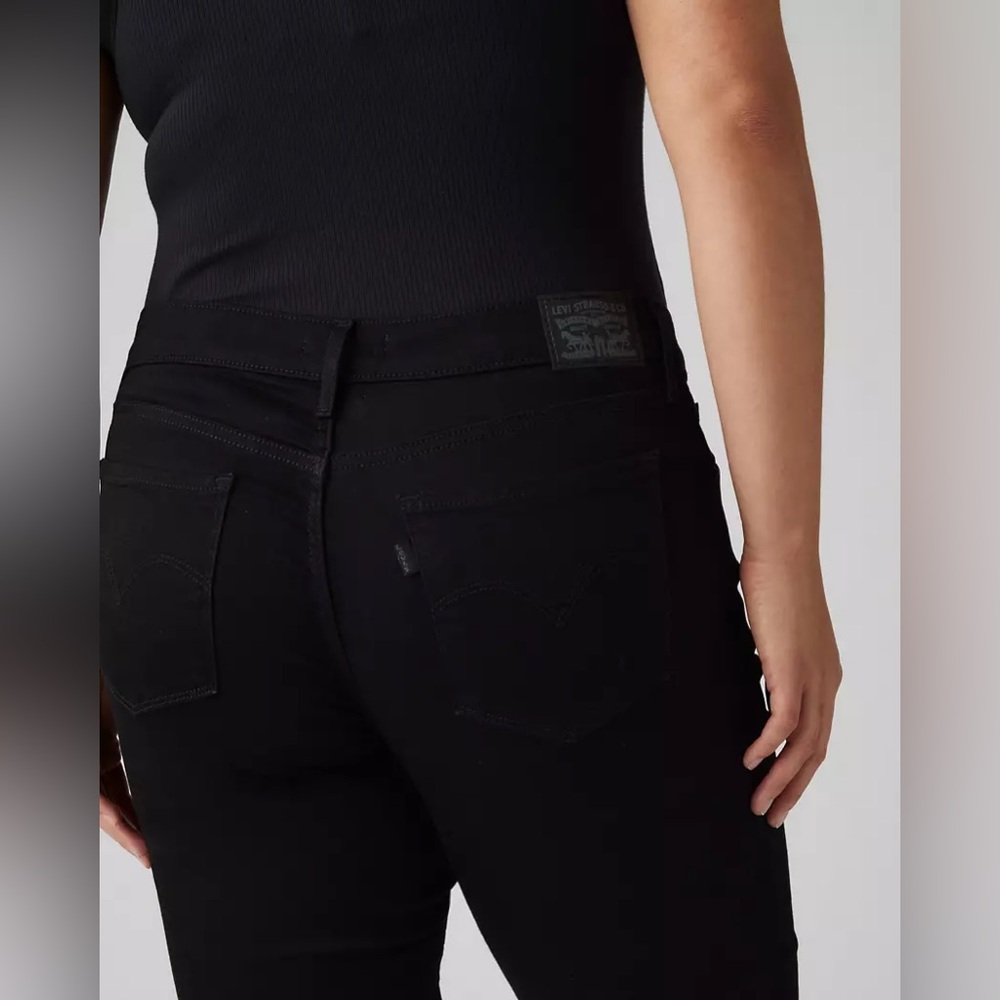 Levi 311 Women's Shaping Skinny Black Stretch Jeans Size 32 - Picture 10 of 15